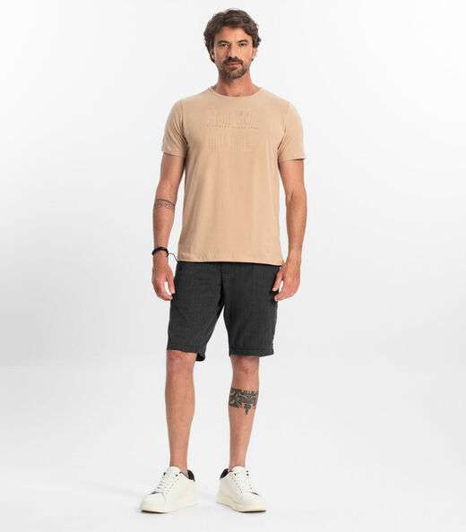 Camiseta Masculina Diametro Marrom
