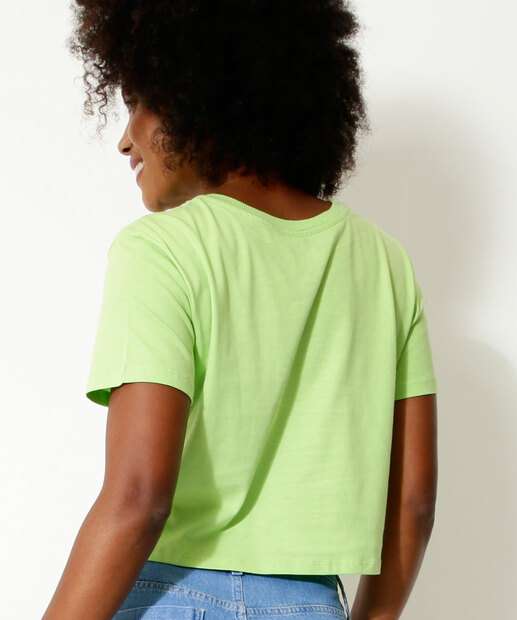 Blusa Feminina Manga Curta Estampa Looney Tunes