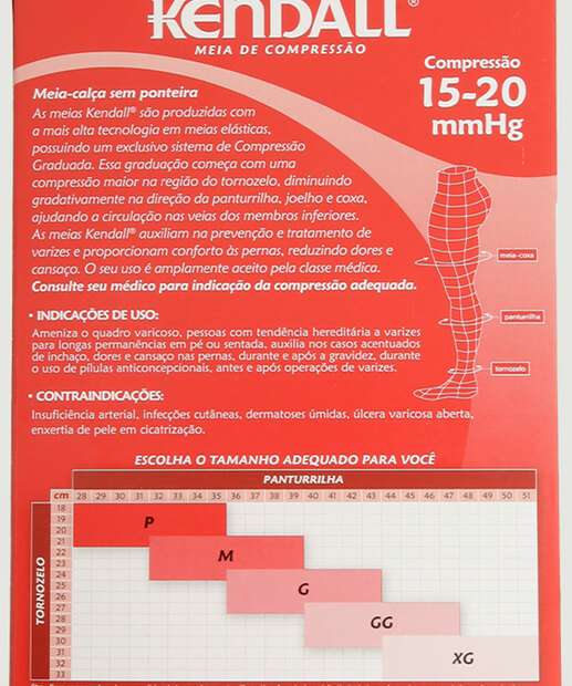 Meia Calça Feminina Compressão Kendall