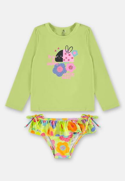 Biquíni Manga Longa Infantil FPSe50 Up Baby