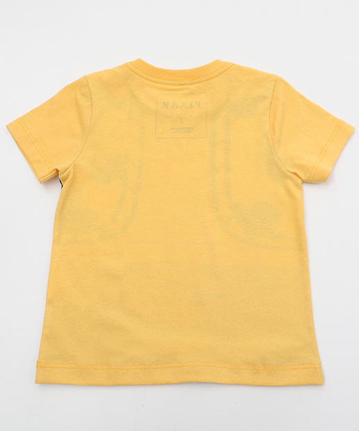 Camiseta Infantil Toy Story Woody Máscara Tam 1 a 3 Amarelo