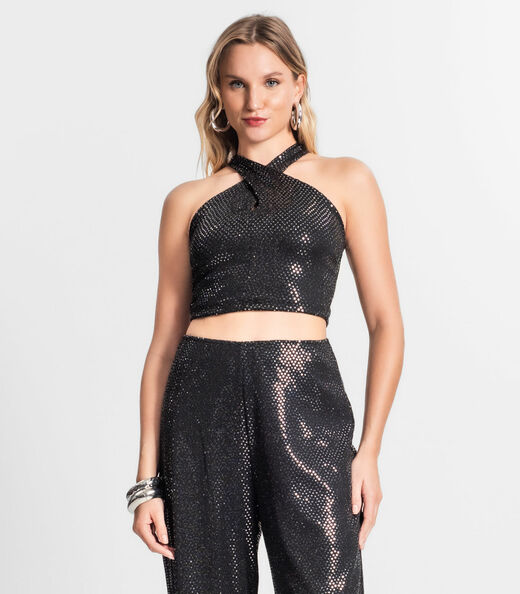 Image_Blusa Cropped Feminina Transpassada Endless Preto