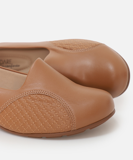 Scarpin Feminino Salto Anabela Modare Caramelo