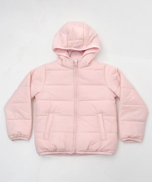 Image_Jaqueta Infantil Puffer Capuz Marisa Tam 4 a 10 Rosa