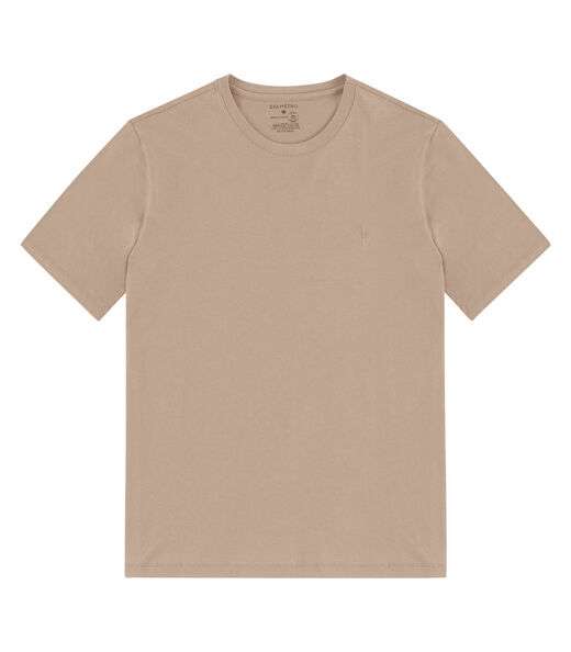 Camiseta Masculina Básica Meia Malha Diametro Marrom