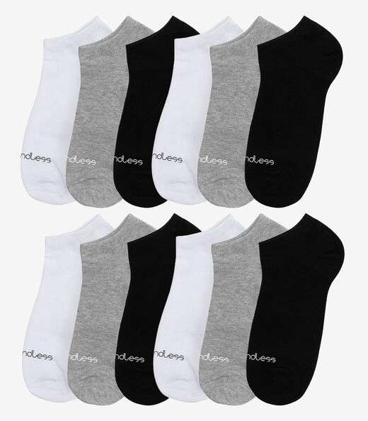 Image_Kit 12 Pares De Meias Soquete Adulto Endless Sortido