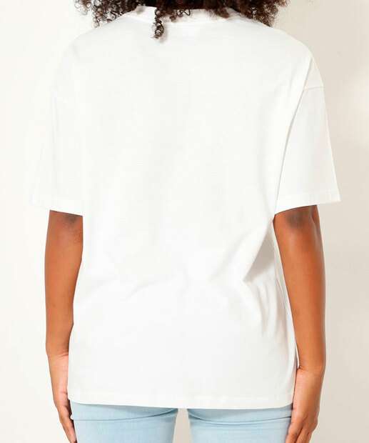 Blusa Feminina Estampa Frase Manga Curta Marisa