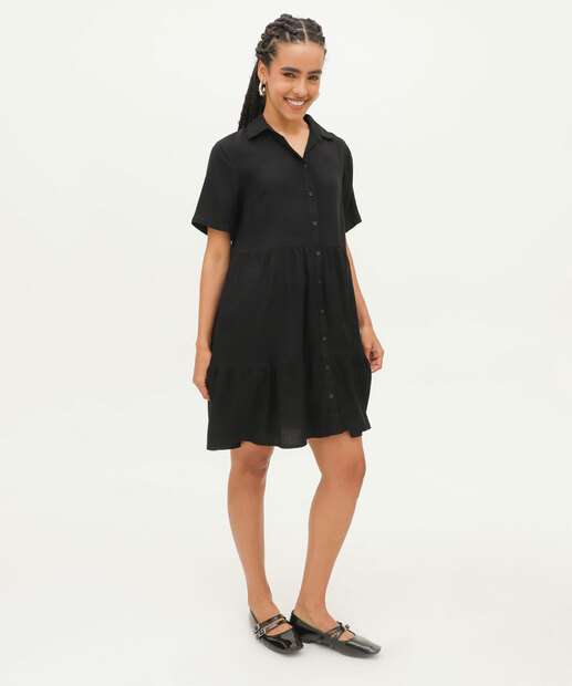 Image_Vestido Feminino Chemise Manga Curta Marisa
