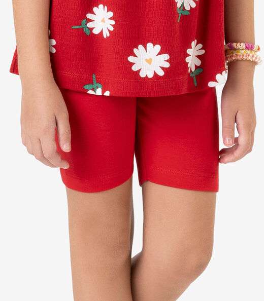 Conjunto Regata com Ciclista Rovi Kids Vermelho
