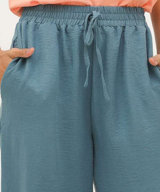 Calça Pantalona Feminina Textura Marisa