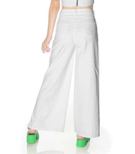 Calça Wide Leg Minty Branco