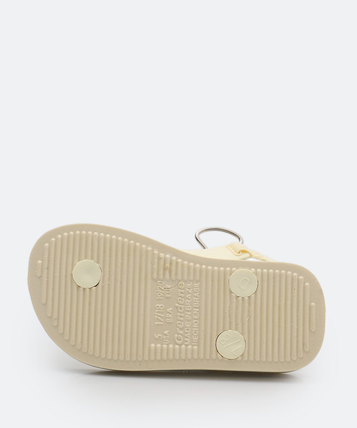 Chinelo Infantil Bebê Brasil Ipanema Off White