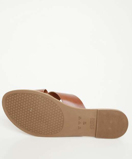 Rasteirinha Feminina Via Uno Caramelo