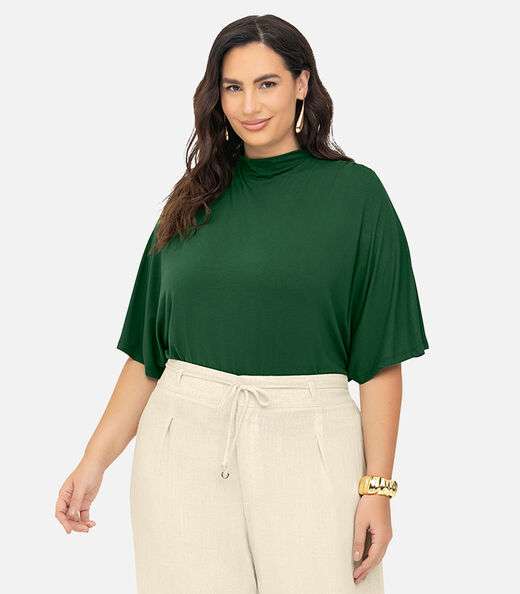Image_Blusa Feminina Manga Curta Secret Glam Verde