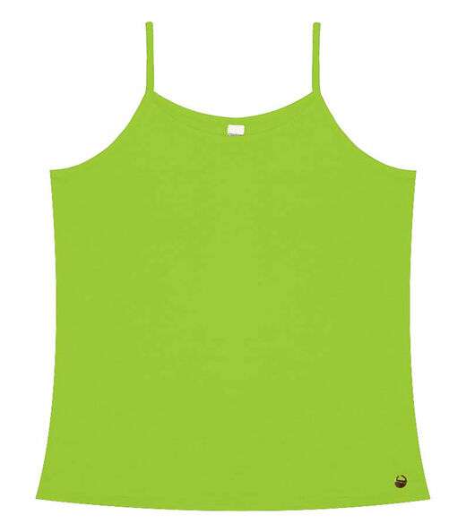 Blusa de Alça Feminina Viscotorcion Básica Rovitex Verde