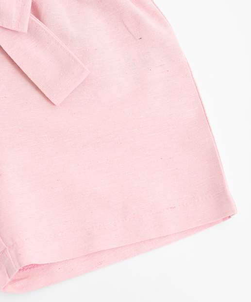 Short Infantil Sarja Clochard Marisa Tam 1 a 3 Rosa