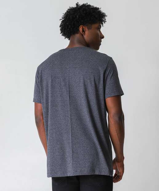 Camiseta Masculina Listras Manga Curta MR