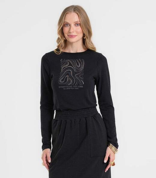 Image_Blusa Feminina Manga Longa Em Molecotton Rovitex Preto
