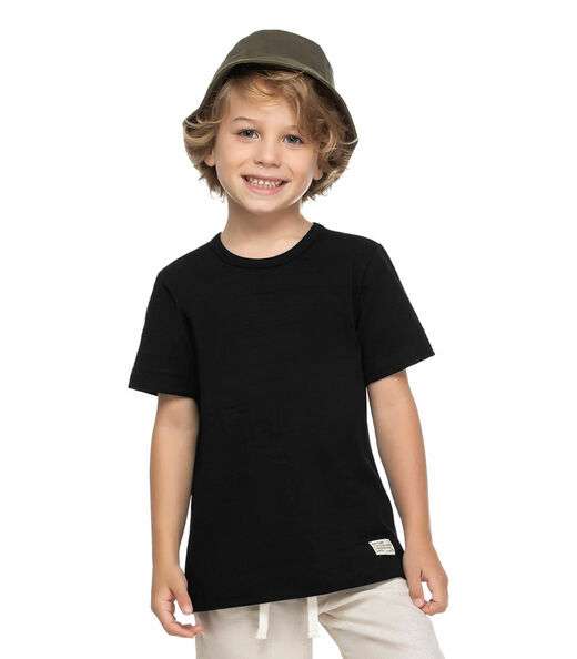 Image_Camiseta Infantil Masculina  Meia Malha Trick Nick Preto