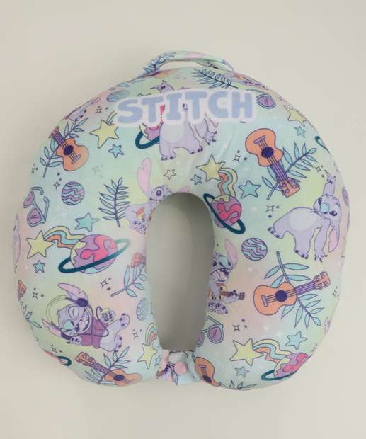 Almofada Pescoço Estampa Stitch Disney