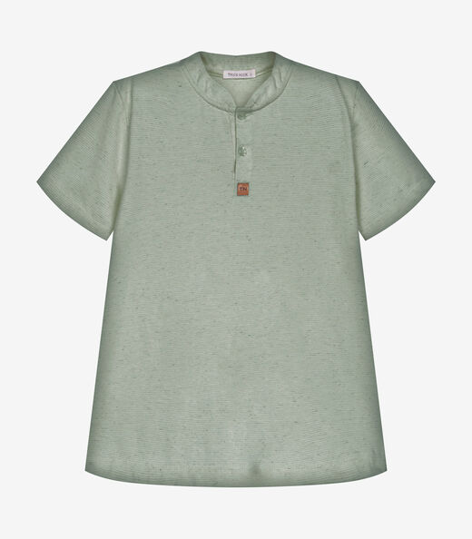 Image_Camiseta Infantil  Masculina Meia Malha Trick Nick Verde