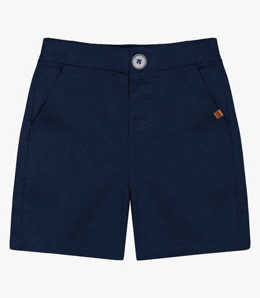 Image_Bermuda Infantil Masculina Em Linho Trick Nick Azul