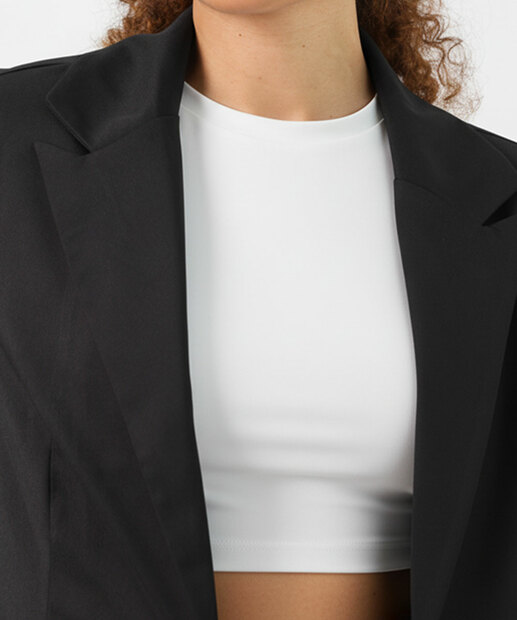 Blazer Feminino Alfaitaria Botão Marisa Preto