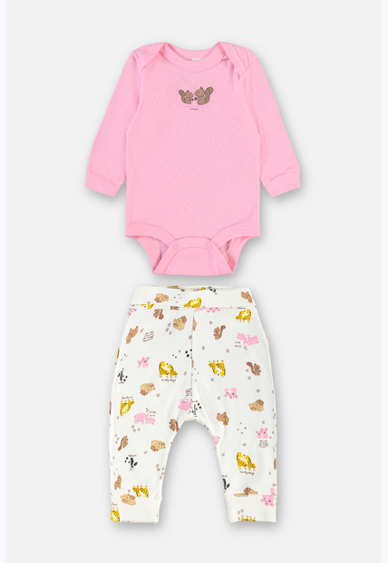 Conjunto Suedine Body Calça Up Baby