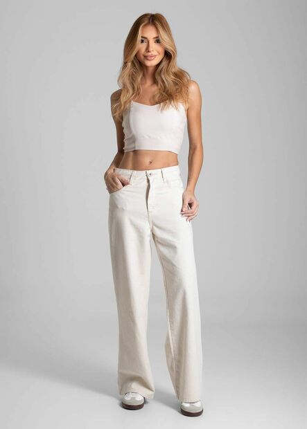 Calça Jeans Sawary Wide Leg Petit - 282246