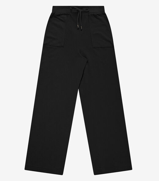 Image_Calça Reta Feminina Em Malhão Fruit Rovitex Preto