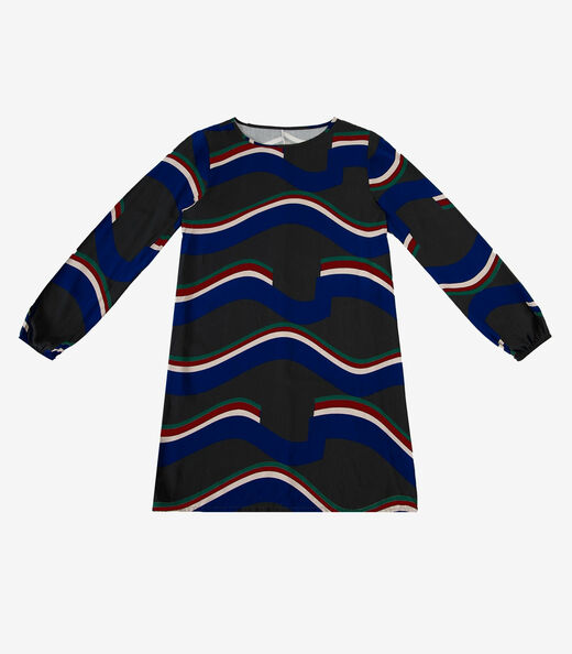 Vestido Curto Feminino Manga Longa Rovitex Preto