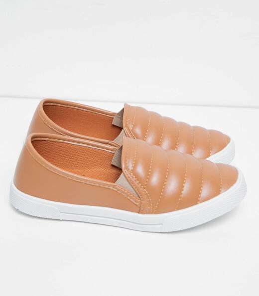 Tênis Slip On Feminino Select Bege