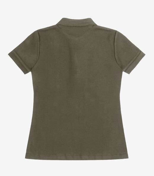 Polo Feminina Piquet Básica Select Verde