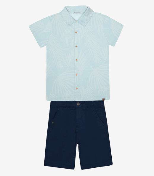 Image_Conjunto Infantil Camisa Com Bermuda Trick Nick Azul
