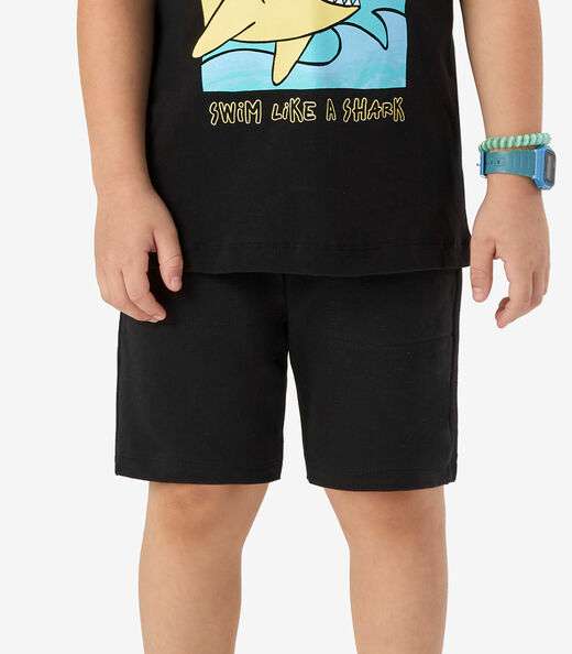 Image_Bermuda Moletom Sarjado Infantil Rovi Kids Preto
