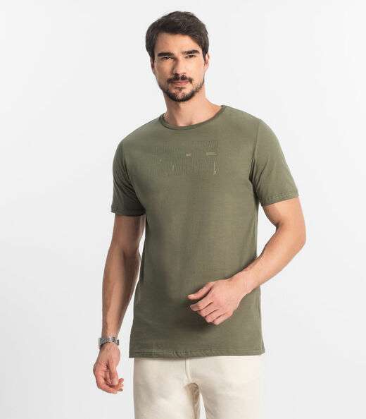 Image_Camiseta Masculina Meia Malha Diametro Verde
