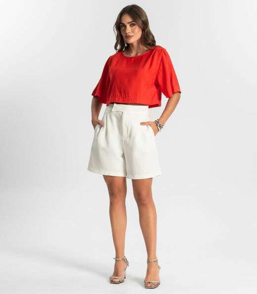 Blusa Feminina  Alfaiataria Endless Laranja