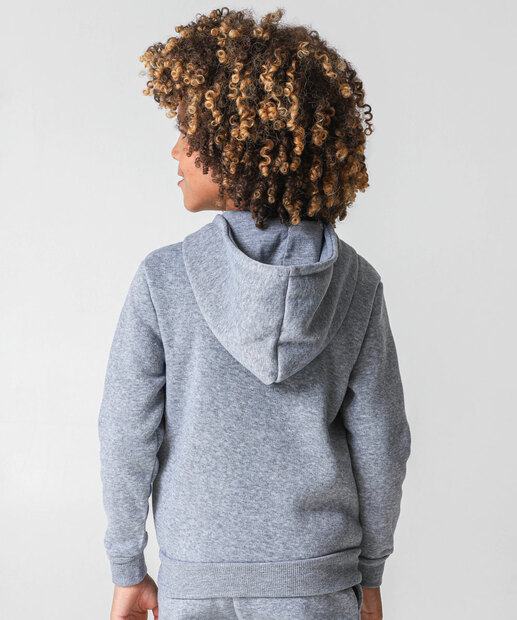 Casaco Infantil Moletom Flanelado Capuz Marisa Tam 4 a 10 Preto