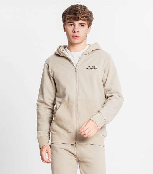 Image_Jaqueta Juvenil Com Capuz Minty Bege