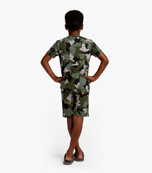 Pijama Infantil Camiseta e Bermuda Select Verde