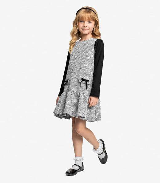 Conjunto Vestido Com Blusa Trick Nick Preto