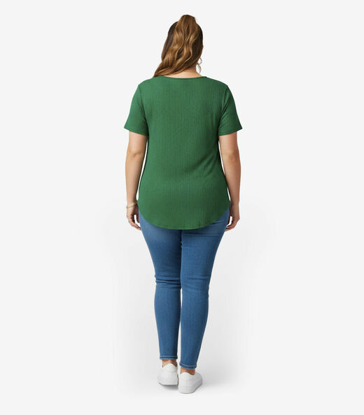 Blusa Feminina Plus Size da Infinita Cor Verde