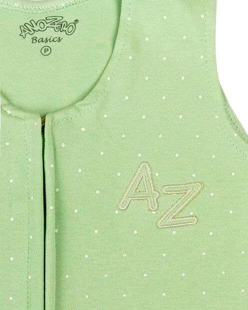 Casulo de Bebê Suedine Estampado Bolinhas - Verde