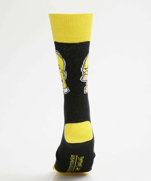 Meia Masculina Cano Longo Homer Simpsons 