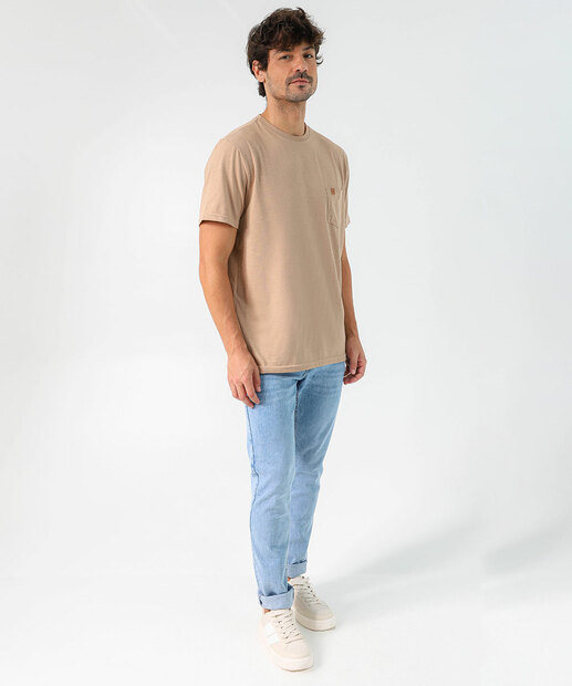 Camiseta Masculina Marisa Marrom