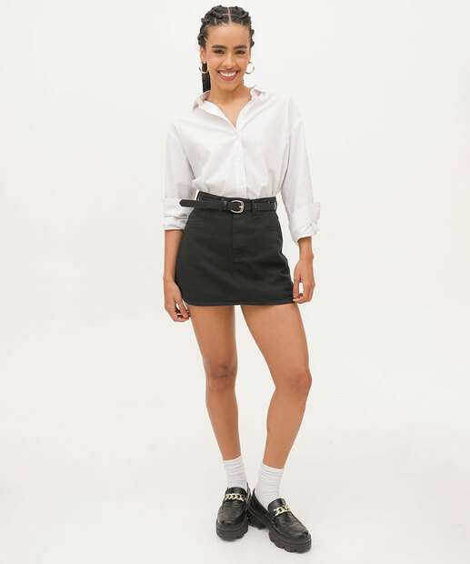 Short Saia Feminino Sarja Marisa