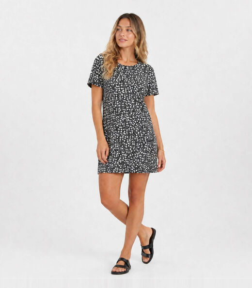 Vestido Feminino Estampado Select Preto