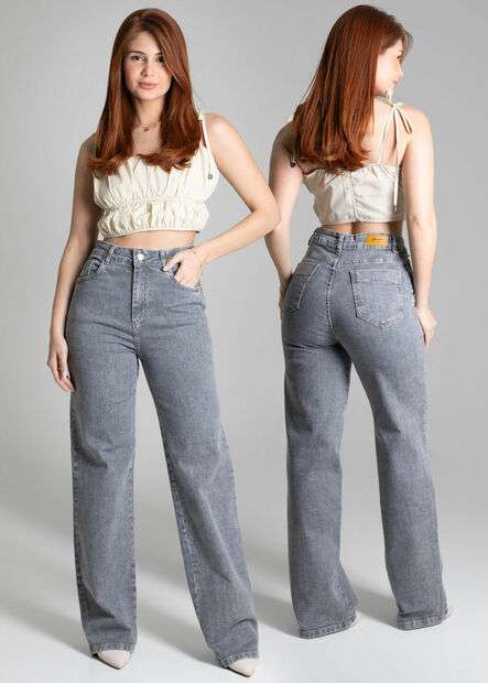 Calça Sawary Jeans Wide Leg - 278093