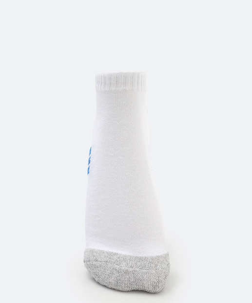 Kit 3 Pares Meias Masculina Cano Curto MR Branco