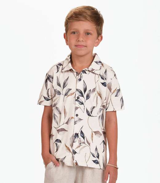 Image_Camisa Meia Malha Menino Trick Nick Bege